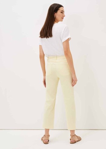 Phase Eight Ramona Straight Leg Jeans Lemon Australia | WV1256098